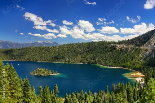 Fannette Island in Emerald Bay at Lake Tahoe, California, USA