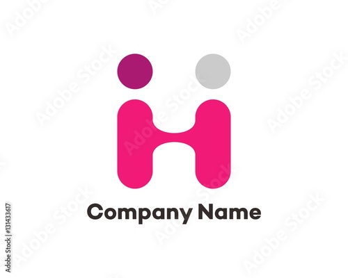 H and I Logo Letter