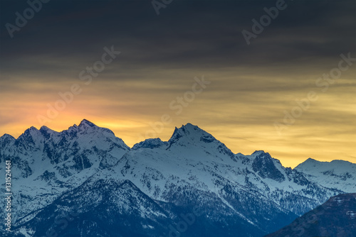 Mountain Landscape on sunset