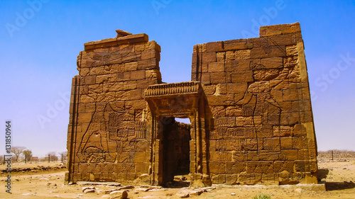 Ruins of Apademak temple Kush civilization, Naqa, Meroe, Sudan