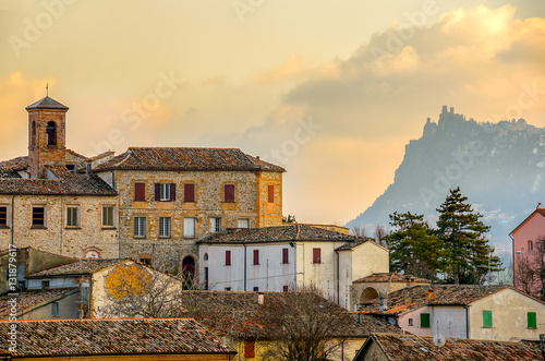 Verucchio town Rimini italian village landscape emilia romagna