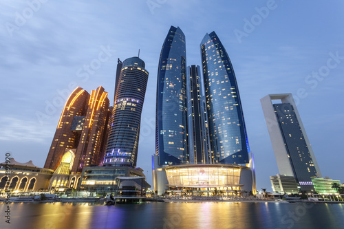 Etihad Towers in Abu Dhabi, UAE
