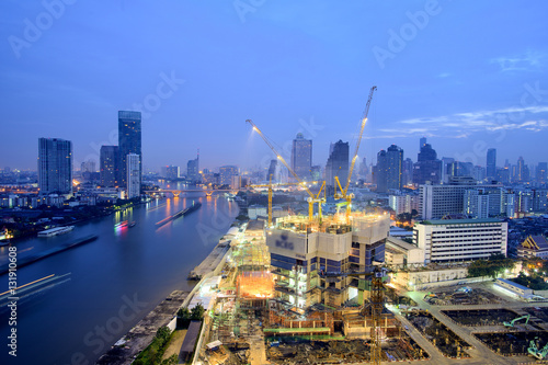 Thailand Landscape : Construction site in Bangkok