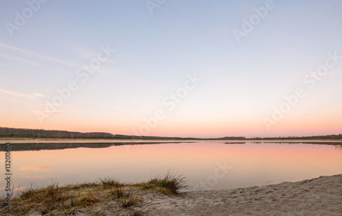 Abendrot am See