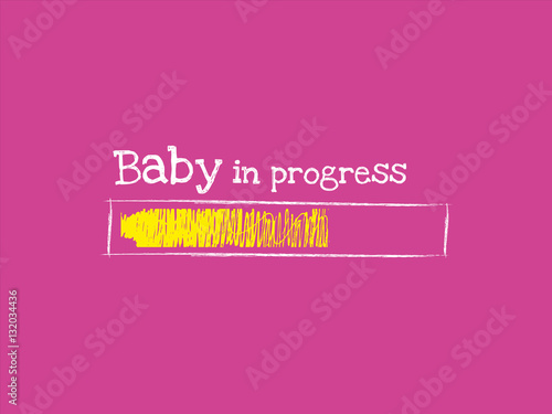 Baby in progress with download bar