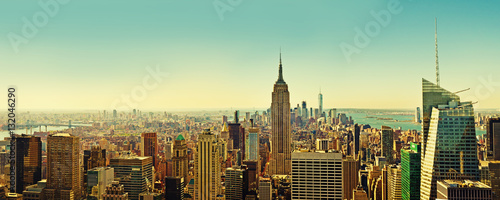 Top view of panorama of New York