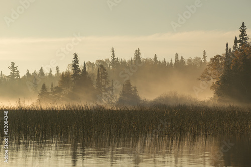 Dawn on the river in Northern Ontario