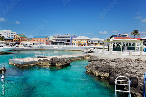 Waterfront shopping area in George Town, Grand Cayman