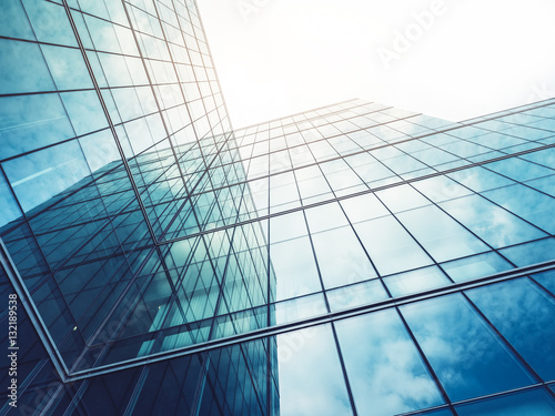 Architecture details Modern Building Glass facade Business background