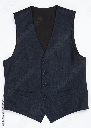 waistcoat isolated on white background. clipping path