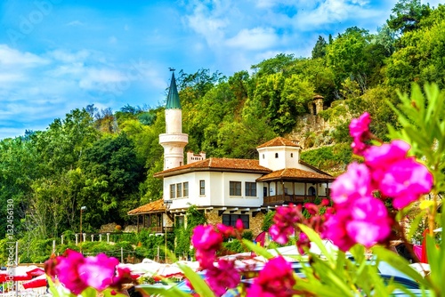 Balchik Palace Castle of Romanian Queen Marie at Bulgarian Black Sea coast