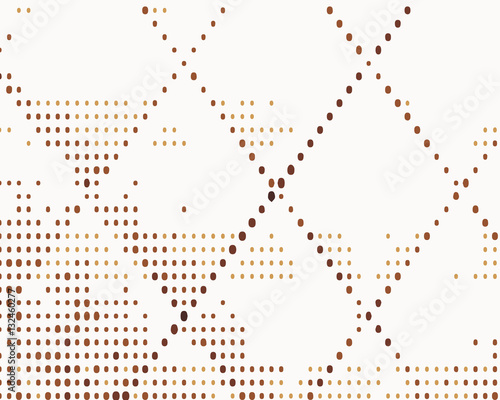 Vector seamless pattern. Modern stylish texture. Repeating geometric tiles small circles