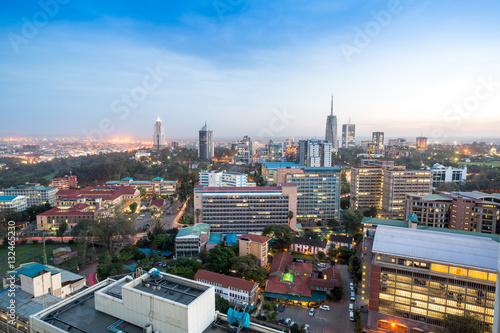 Nairobi cityscape - capital city of Kenya