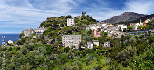 Nonza village in Cap Corse Peninsula