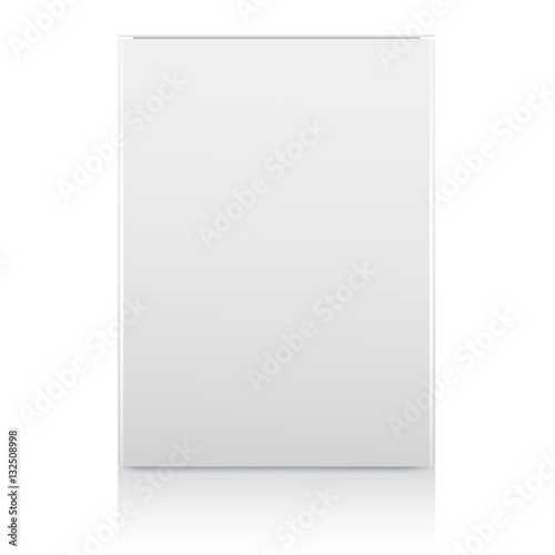 White Packaging in front view : Vector Illustration