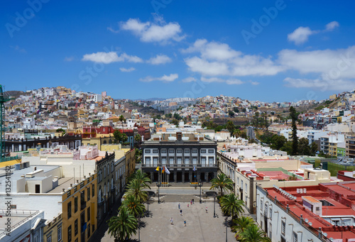 Views of the city of Las Palmas de Gran Canaria from the cathedral