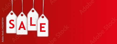 Hanging Price Stickers Sale Header