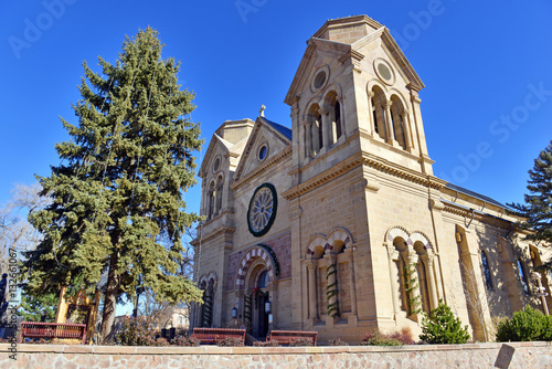 Saint Francis Cathedral also known as Cathedral Basilica of St. Francis of Assisi Santa Fe, New Mexico