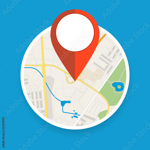 Navigation geolocation icon.