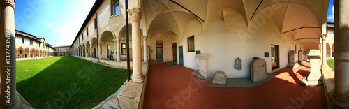 Brescia, chiostro di Santa Giulia a 360°