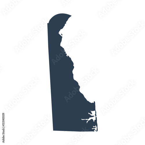 map of the U.S. state Delaware