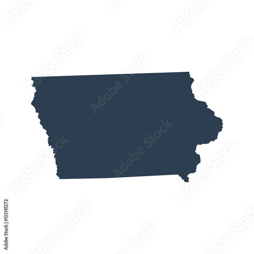 map of the U.S. state Iowa 