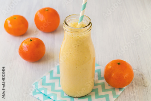 Fresh tangerine smoothie