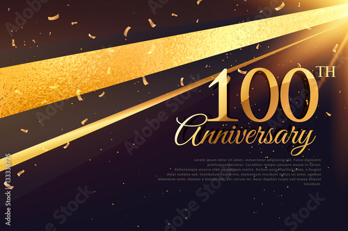 100th anniversary celebration card template