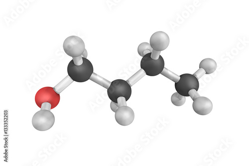Butanol (also called butyl alcohol), primarily used as a solvent