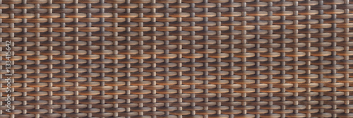 horizontal woven rattan texture for pattern and background