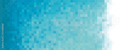 Pixel blue Background for card or poster - isolated vector illustration