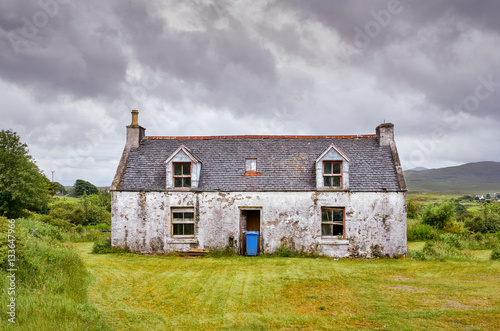 A derelict, abandoned property near Dunvegan on the Isle of Skye, Scotland, UK. 