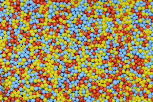 Colorful of polystyrene beads background