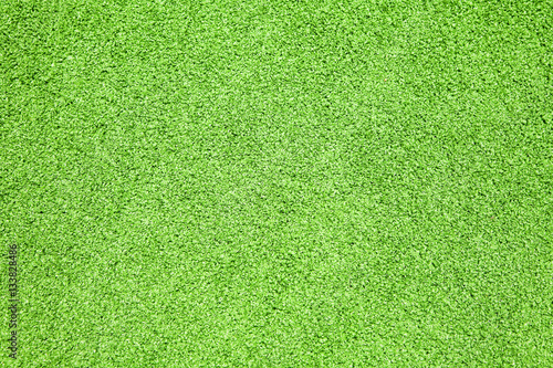 Artificial grass on football field