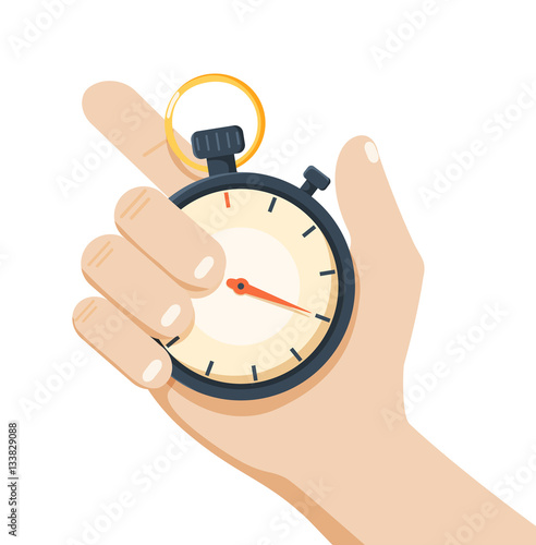 hand holds chronometer sport design