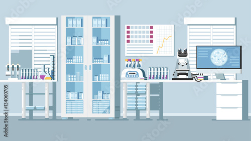 Medical Laboratory Illustration