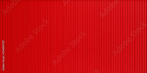 Red corrugated metal wall texture