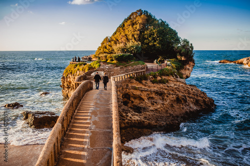 biarritz france ocean sky beach