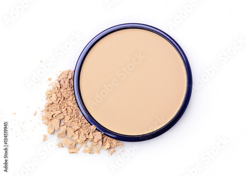 Beige face powder for make up