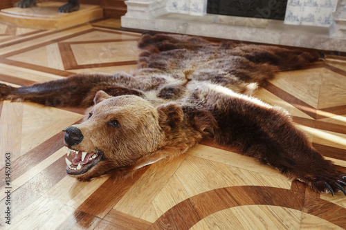 Scarecrow killed a bear on the floor