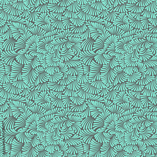 Simple and beautiful seamless pattern for design , pastel green wallpaper with swirls