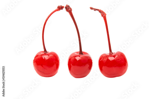 maraschino cherry isolated