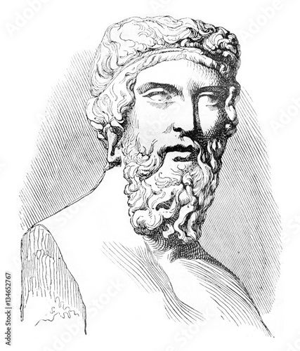 Plato, vintage engraving.