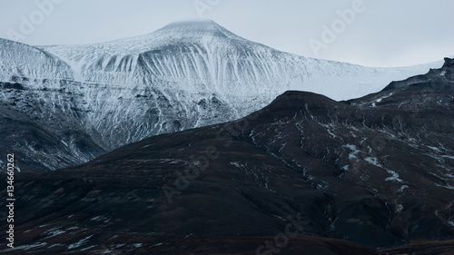 Artic mountains in Svalbard