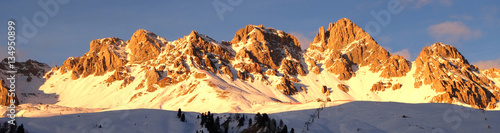 Some views of Dolomiti Alps Italy during winter time..