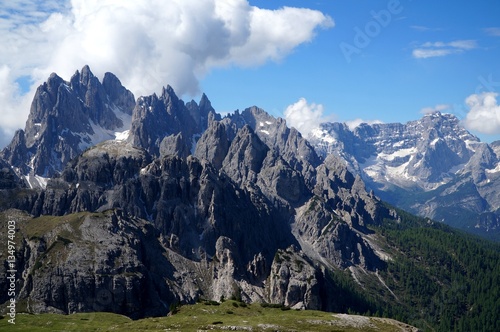 Berglandschaft in den Sextener Dolomiten bei den Drei Zinnen / Tre Crime