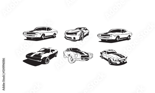 Muscle car vector