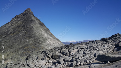 Rocky peak at the Jotunheimen National Park