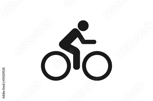 bike icon on white background