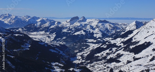 Winter in Vaud Canton, Swiss Alps